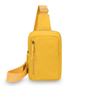 Women's Chest Bag Multiple Pockets Zipper Water Resistant Lightweight Outdoor Everyday Use Pink Yellow Blue White Black - Product Image 5