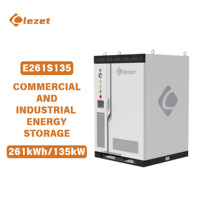Batterie au lithium LiFePO4 haute capacité IP67, armoire de batterie solaire à refroidissement liquide haute tension, système de stockage d'énergie 261 kWh