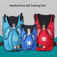 Gilet de sauvetage portable rouge pour la formation en Heimlich et la réanimation en cas d'étouffement, dispositif d'entraînement pour adultes en cas d'infarctus et de RCP, pour la pratique et l'enseignement en situation d'urgence