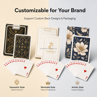 Cartes à jouer en papier écologiques certifiées FSC, jeu de poker recyclé durable, cartes promotionnelles vertes, logo personnalisé