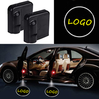 Bande lumineuse stroboscopique led personnalisée, pour décoration, harry potter, sans fil, porte fantôme, laser, ombre, projecteur, lumières, avec logo de voiture