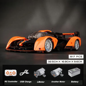 <span class=keywords><strong>Pro</strong></span> Blocks YC-23045 Technique 1:14 Voiture de course à briques de construction Jouets pour enfants Ensembles de blocs de construction - Product Image 6