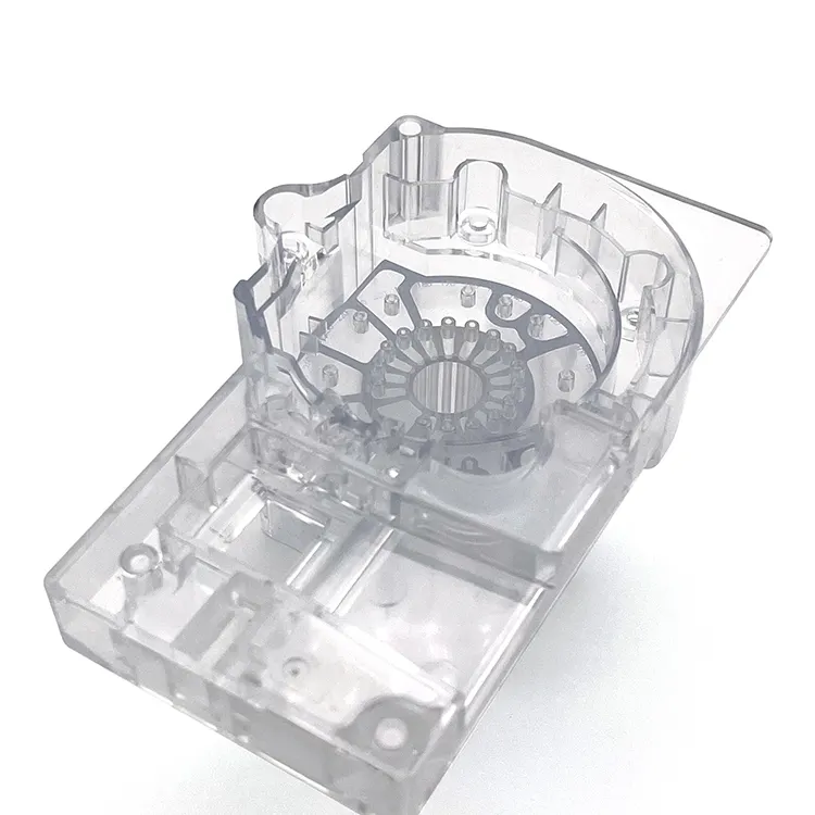 Ferramenta de injeção de plástico transparente acrílico, empresa de molde injeção de produto pmma plástico transparente serviço moldado de peça