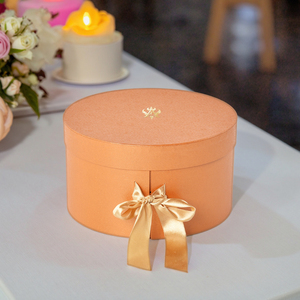 Custom Round Double Layer Gift Box with Transparent <b>Window</b> Pink - Product Image 2