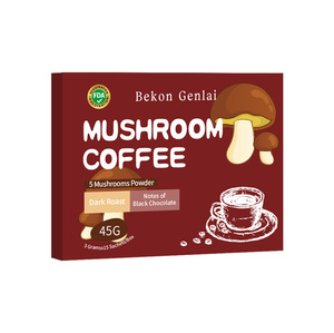 Café Instantáneo Bekon Genlai Mellow Chocolate con Mezcla de 5 Hongos, 3g*15 Cajas, Tueste Oscuro, Grado Alimenticio, Sin Aditivos, Favorece la Energía y la Concentración - Product Image 2