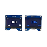 Pantalla OLED GJD de 1.54 Pulgadas, Resolución 128*64, Interfaz I2C, Módulo Controlador SSD1309 con Colores Blanco/Azul, 3V/5V, 4 Pines