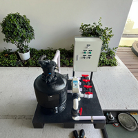 Système de filtration de piscine tout-en-un intégré en fibre de verre Pompe filtrante à sable ABS personnalisée Chlorinateur combiné pour piscines Spas