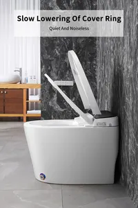 Toilet pintar dengan bidet remote control flushing otomatis toilet elektronik gaya Euro