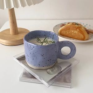 Cốc Cà Phê Bán Buôn Từ Nhà Máy Cốc Cà Phê Đồ Đá Cốc Cà Phê Thủ Công Bằng Gốm 10 <span class=keywords><strong>Oz</strong></span> Có Tay Cầm Cho <span class=keywords><strong>Latte</strong></span> - Product Image 1