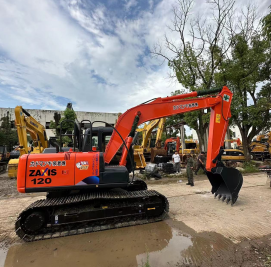 Excavadora Usada Hitachi ZX120 de Importación Original con Motor Isuzu, Caja de Cambios, Bomba y 1 Año de Garantía en Venta - Product Image 4