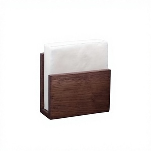 AZ ENTERPRISES Modern Freestanding Wood <b>Tissue</b> <b>Box</b> and Napkin <b>Holder</b> for Home Hotel Restaurant Use - Product Image 5