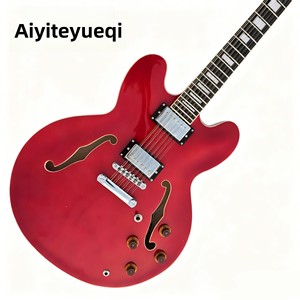 Vente directe usine <span class=keywords><strong>Guitare</strong></span> électrique jazz à douze cordes avec corps semi-creux en érable et trou en F - Product Image 3