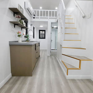 Casas de remolque aprobadas por Europa, la pequeña casa de dos pisos estándar de EE. UU. De DeepBlue con ruedas - Product Image 2