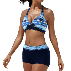 Nuevo Conjunto de <span class=keywords><strong>Bikini</strong></span> de Dos Piezas para Mujer - Braguitas de Cintura <span class=keywords><strong>Alta</strong></span> con Tirantes Ajustables, Estilo Conservador para Mercados Occidentales - Product Image 4
