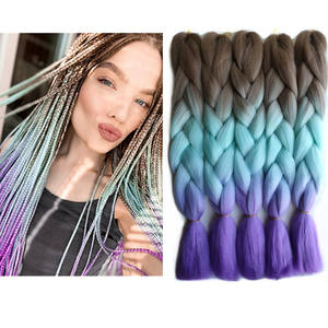 Новинка: Синтетические волосы для плетения из высокотемпературного волокна, объемные, 24 дюйма, 100 г, кудрявые прямые, для наращивания. - Product Image 6