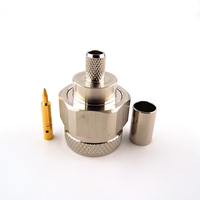 Connecteur coaxial RF étanche 50 ohms de type N mâle à sertir pour câble LMR240, pour antenne et câble électrique