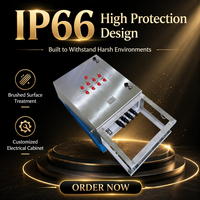 Boîtier de distribution basse tension IP66 en acier inoxydable 25A 220V, finition brossée, certifié CE, avec verrouillage anti-effraction pour usage industriel