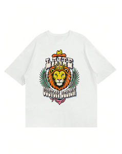 LTD-MT1016 Produttore di Abbigliamento di Guangzhou, T-Shirt Oversize Personalizzate di Alta Qualità con Logo Stampato per Uomo - Product Image 1