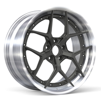 Velg Deoneo untuk Audi, 2-Piece, ukuran 15 16 17 18X8.0 19X9.0 20X9.5 21X10 22X10 24X12, Forged Polished Gold Deep Dish