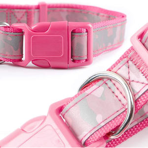 <span class=keywords><strong>Collar</strong></span> de camuflaje para perro, accesorio reflectante de nailon ajustable, color rosa - Product Image 3