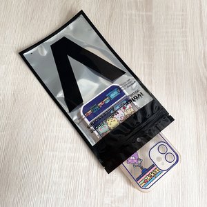 Bolsa de plástico con cremallera impresa personalizada, línea de datos resellable con <span class=keywords><strong>3</strong></span> sellos laterales, accesorios para cables USB, fundas para teléfono, bolsa Mylar de embalaje - Product Image 5