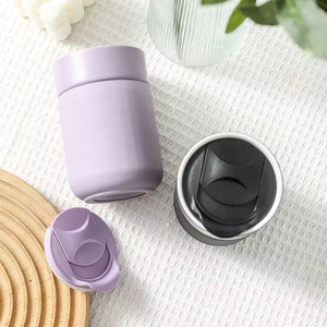 Mug de voyage portable en plastique (PC) écologique de 280 ml (10 oz) style dessin animé avec étui de protection en silicone réutilisable pour enfants - Product Image 5