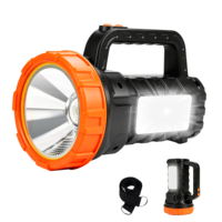 Lampe de poche portable pour la maison et l'extérieur, avec éclairage ultra-lumineux et batterie rechargeable puissante