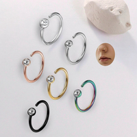 Nouveau Design à la mode Septum Piercing en acier inoxydable nez anneau cerceau bijou corps oreille Piercing Offre Spéciale mode nez anneau pour les femmes