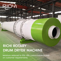 Secadora de Tambor Rotatorio Automática RICHI - Proveedores de Secadoras de Tambor Rotatorio para Aserrín de Madera de 7t/h Personalizables