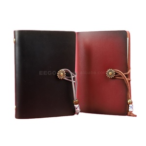 Du lịch Tạp Chí máy tính xách tay <span class=keywords><strong>2025</strong></span> bán buôn Chất lượng cao cổ điển handmade da thật OPP Túi cuốn sách A5 da Nhật Ký lót - Product Image 1