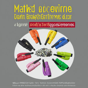 Marteau de sécurité en plastique Portable outil d'évacuation d'urgence brise-vitre multifonction avec coupe-ceinture de sécurité brise-verre de voiture - Product Image 3