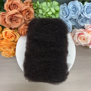 1B couleur cheveux humains <span class=keywords><strong>Afro</strong></span> crépus en vrac cheveux 50 g/paquet peuvent blanchis et teints <span class=keywords><strong>Afro</strong></span> crépus en vrac cheveux pour Locs et tresses