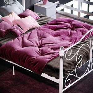 Le plus récent luxe personnalisé meilleur prix photos Double Decker Vintage Tube carré décoration intérieure <span class=keywords><strong>de</strong></span> la maison lit en métal - Product Image 3