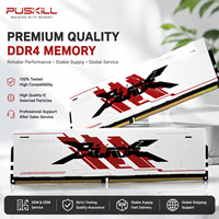 Mémoire PUSKILL DDR4 16 Go RGB UDIMM 3600 MHz 288 broches 1,2 V, RAM de jeu haute vitesse avec effet lumineux RGB pour PC Esports