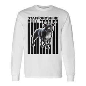 Camiseta de manga larga Staffordshire Bull Terrier con diseño para amantes de los perros - Product Image 1