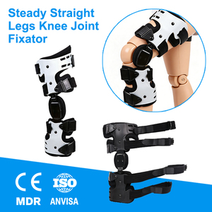 Ortesis inmovilizadora de rodilla articulada para adultos, soporte estabilizador de pierna para caminar postoperatorio, de aleación de aluminio y tela compuesta, para uso exterior - Product Image 1