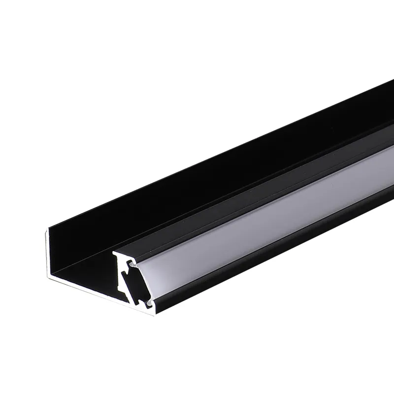 Aluminium Light Bar Strip Saluran Heat Sink Profil Led Trimless Aluminium Ekstrusi untuk Kabinet Dapur