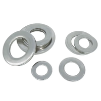 304 Stainless Steel Flat Washers Set M1.6 M8 DIN125 Plain Gasket Sealing Metal Shim for Electronics & Automotive Repair