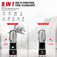Lampe torche LED multifonction, alimentée par batterie, portable, torche d'urgence pour le camping, la réparation automobile en extérieur