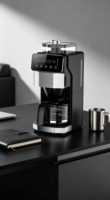 Cafetera Eléctrica Anbolife de 1050W con Molinillo, Acero Inoxidable, Programable 24H, Pantalla Táctil, Función Mantener Caliente, para Hogar y Cocina