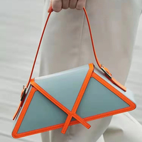 Sac bandoulière géométrique en cuir PU Lumeaux pour femme, sac à bandoulière colorblock, fournisseur OEM ODM, logo personnalisé, vente en gros