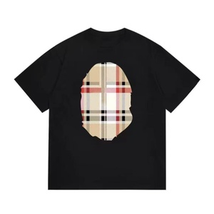 Camiseta de punto con estampado de letras de alta calidad para hombre, ecológica, a la moda, informal, superventas, 100% algodón - Product Image 1