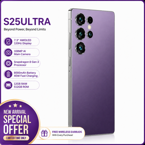 Teléfono Desbloqueado S25 Ultra 5G, Android 13, Pantalla HD de 6.9 Pulgadas, CPU de 8 Núcleos, 64MP, Doble SIM, Versión Global, Smartphone 5G - Product Image 5