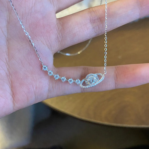 Solar System Saturn Necklace for Women, 2025 New Style, Elegant, Unique, <strong>High</strong>-<strong>end</strong>, Non-fading, Clavicle Chain <strong>Jewelry</strong> - Product Image 2