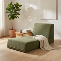 Ensemble de canapés modulaires modernes en chenille capitonnée, emballés sous vide, avec fonction inclinable et en forme de L, pour appartement et villa