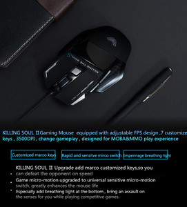 <strong>AULA</strong> S12 Professional Wired Gaming <strong>Mouse</strong> 7 Buttons 3500DPI Adjustable LED Backlight Optical Computer <strong>Mouse</strong> Gamer for Desktop PC - Product Image 6