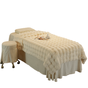 Creme Branco Super Macio Faux Fur Cobertor Quente Fuzzy Grande Veludo Cobertor Conjunto de cama para cama Sofá Carro Cozy - Product Image 1