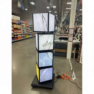 Espositore LED ad Alta Luminosità Design Cubico Mobile per Negozi al Dettaglio Supermercati Insegne Pubblicitarie Illuminazione per Esposizioni - Product Image 3