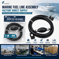 Linda 8mm Gasoline Marine Line Assembly Primer Bulb 3.1m Selang Konektor Mesin Tempel 100% Kedap Air Tahan Lama Ce Epa Erp Carb