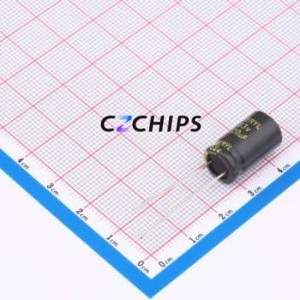 Condensador Electrolítico de Aluminio de Orificio Pasante RF063M221LO10*16TA-1A1Et, Orificio Pasante, D10xL16mm 220uF 20% 63V 10mm - Product Image 1